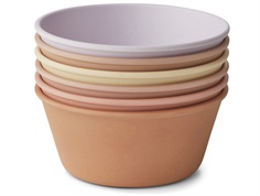 Liewood light lavender multi mix bowls Irene (6-pack)